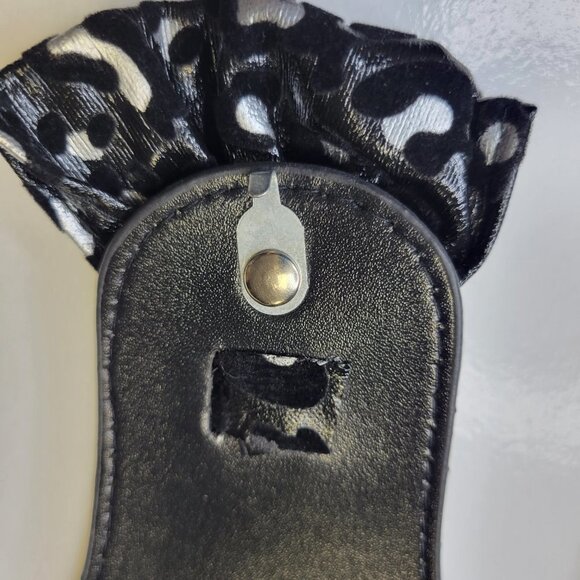 Black and  Grey Animal Print Belt Stretchy Bow Buckle NEW - Picture 6 of 6